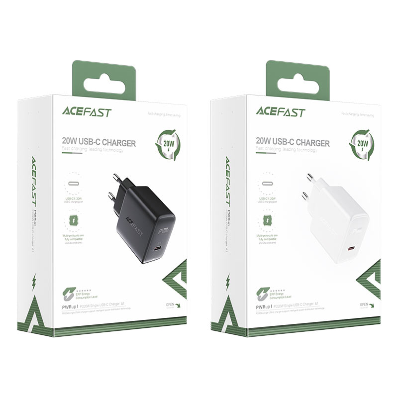 acefast a1 pd20w wall charger packages
