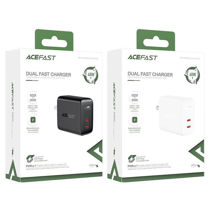 acefast a11 40w wall charger packaging