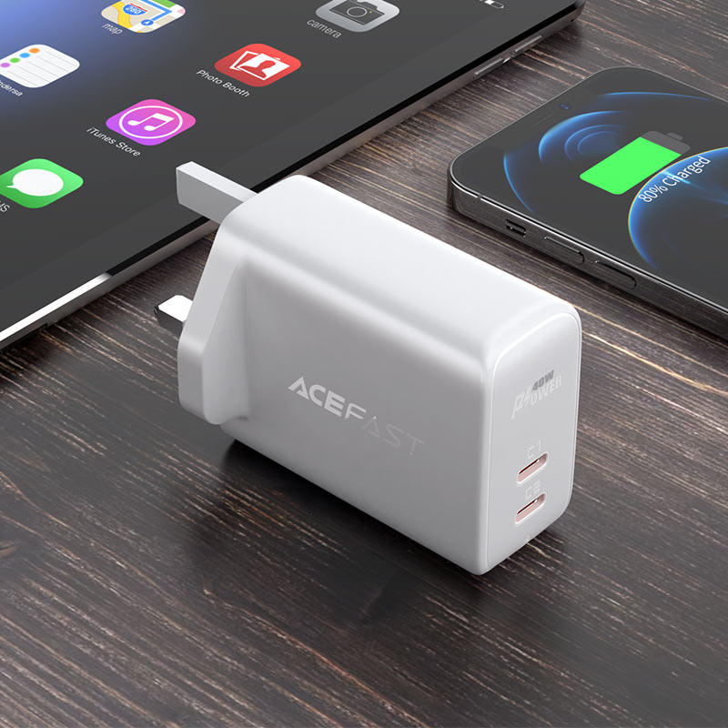 acefast a12 40w wall charger desk