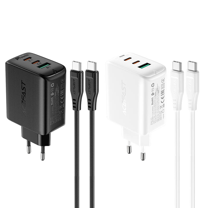 acefast a13 65w wall charger colors