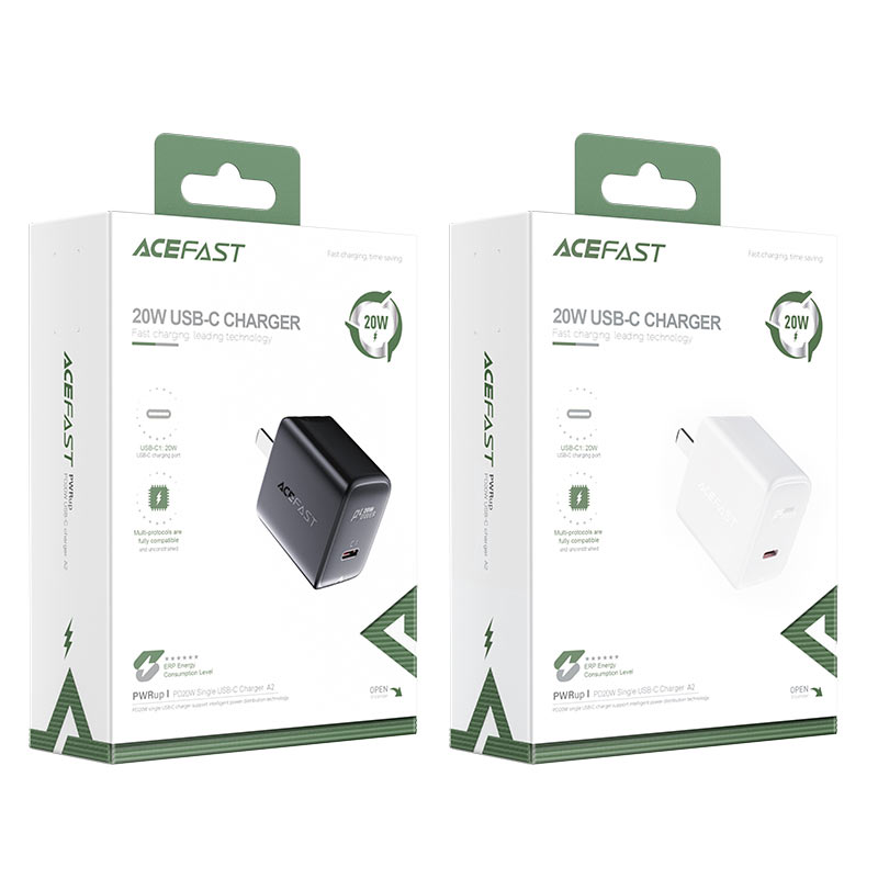 acefast a2 pd20w wall charger packages