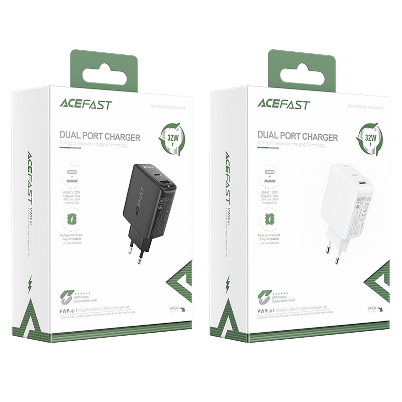 acefast a5 32w wall charger packaging
