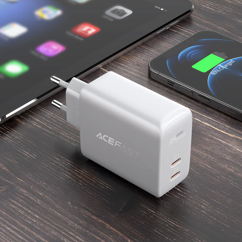 acefast a9 40w wall charger desk