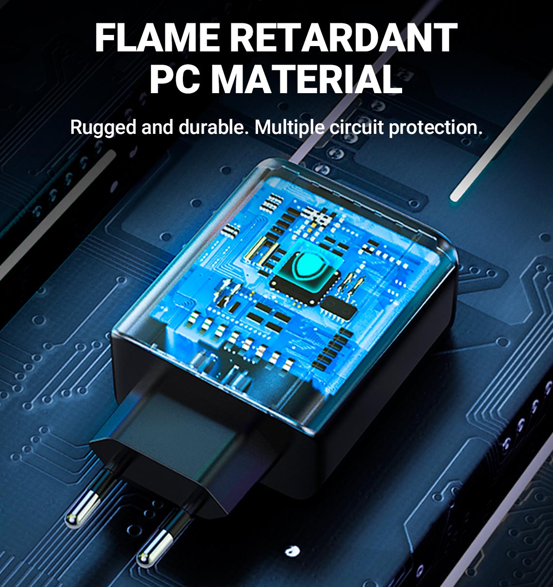 acefast a9 wall charger flame retardant
