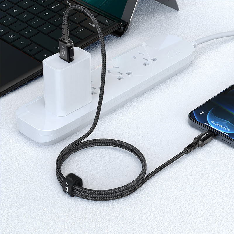 acefast c1 02 charging data cable usb a to lightning charger