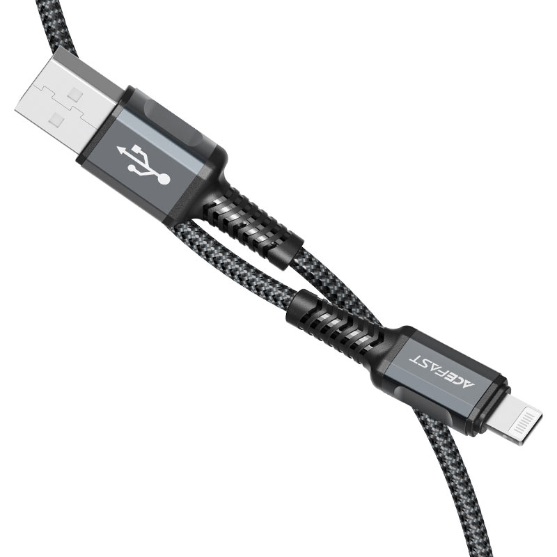 acefast c1 02 charging data cable usb a to lightning flexible