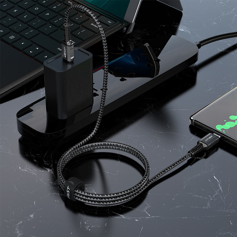 acefast c1 03 charging data cable usb c to usb c 60w charger