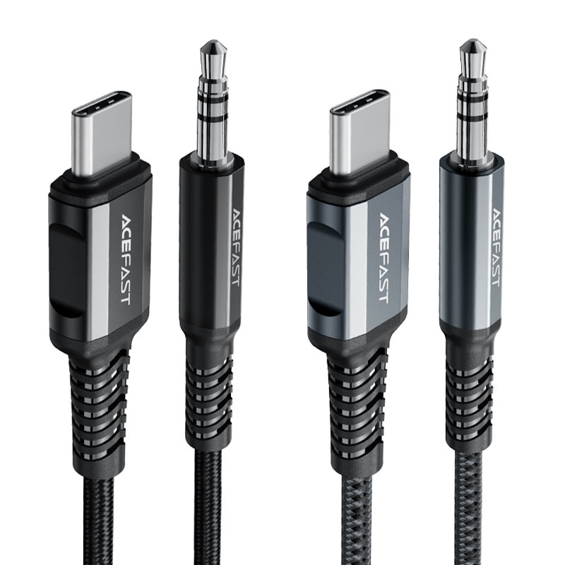 acefast c1 08 usb c to 3 5 mm aluminum alloy audio cable colors