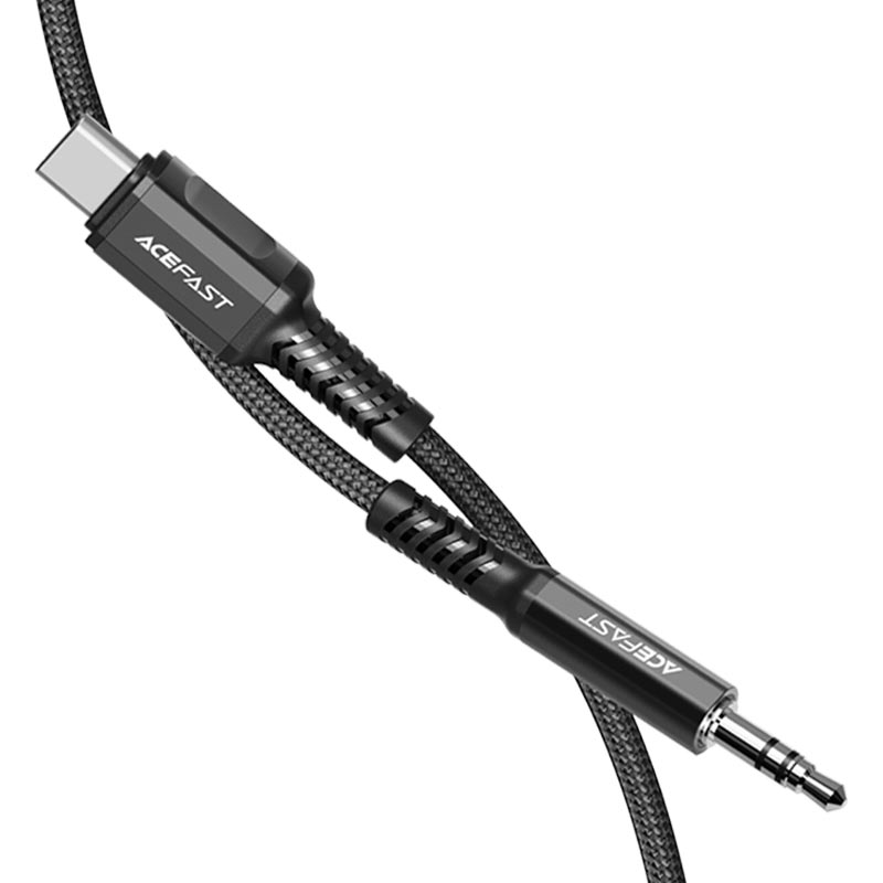 acefast c1 08 usb c to 3 5 mm aluminum alloy audio cable flexible