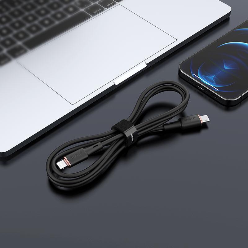 acefast c2 01 usb c to lightning zinc alloy silicone charging data cable interior