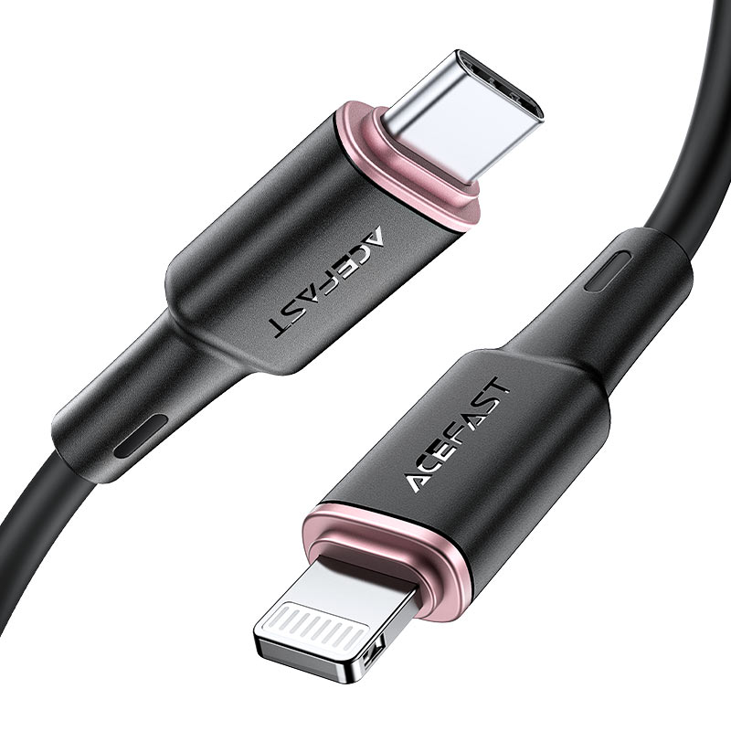 acefast c2 01 usbc to lightning silicone charging data cable