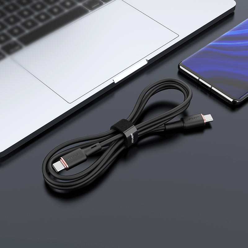 acefast c2 03 usb c to usb c zinc alloy silicone charging data cable interior