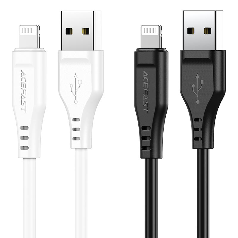 acefast c3 02 usb a to lightning tpe charging data cable colors