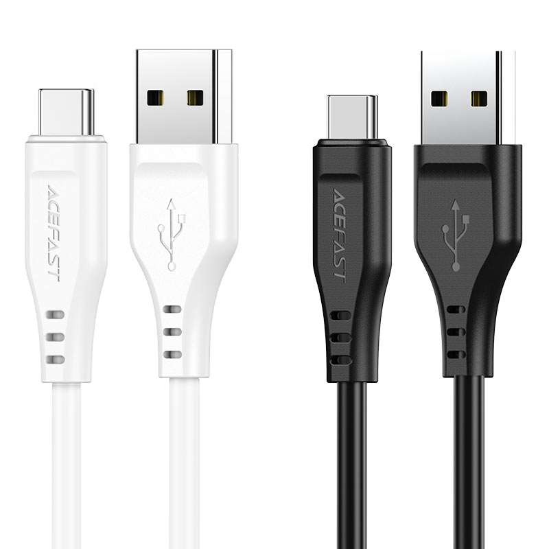 acefast c3 04 usb a to usb c tpe charging data cable colors