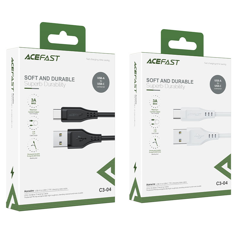 acefast c3 04 usb a to usb c tpe charging data cable package
