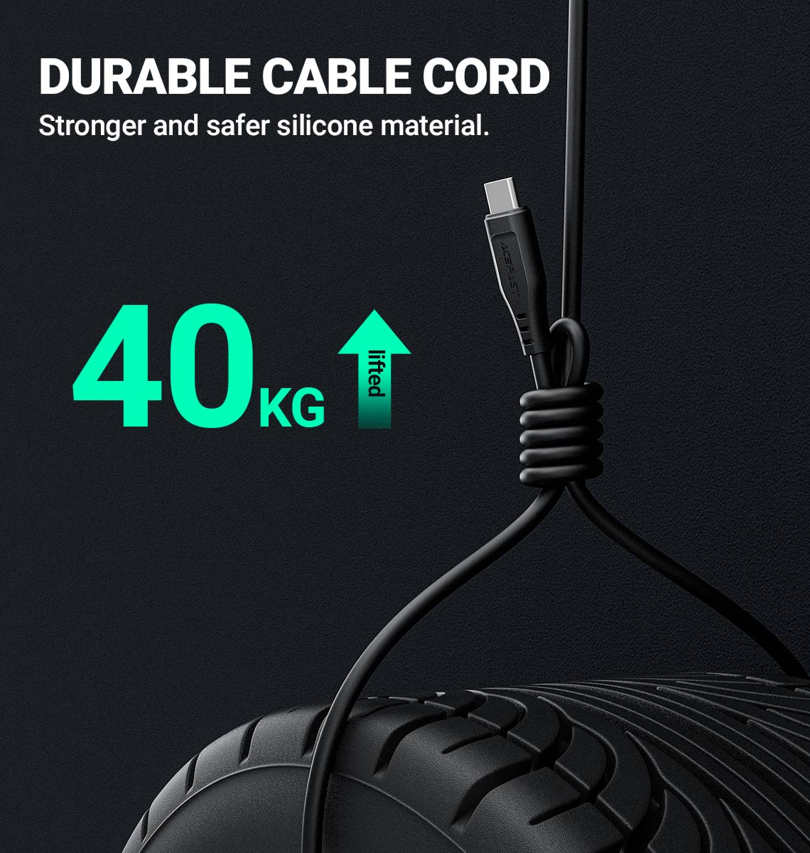 acefast c3 04 usba to usbc charging data cable durable