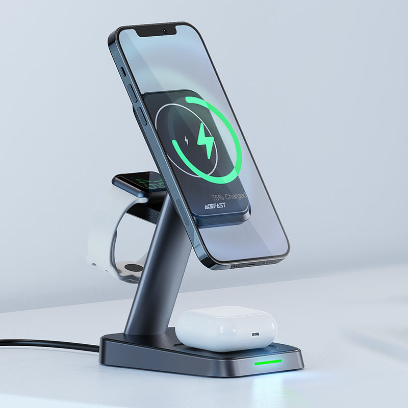acefast e3 desktop 3in1 wireless charging stand charger v2