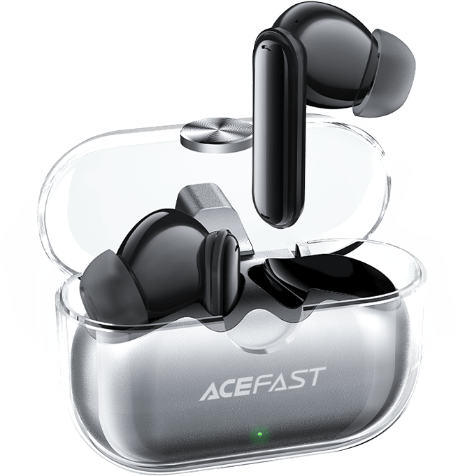acefast t3 tws headset battery earphones in case