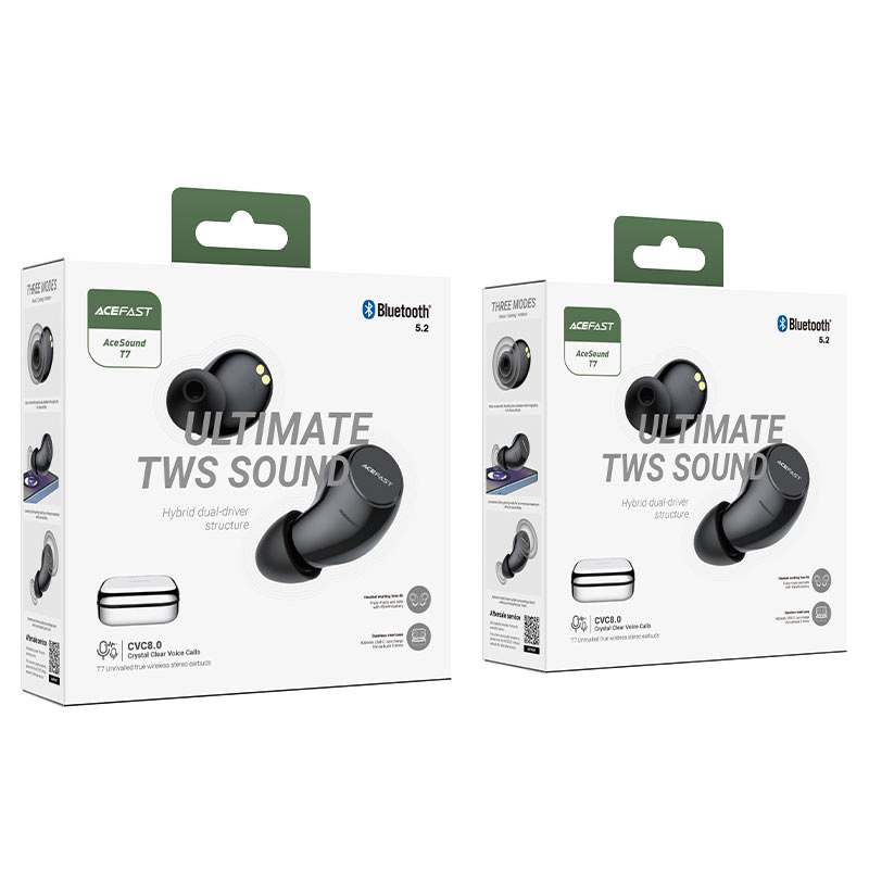 acefast t7 unrivalled true wireless stereo earbuds package