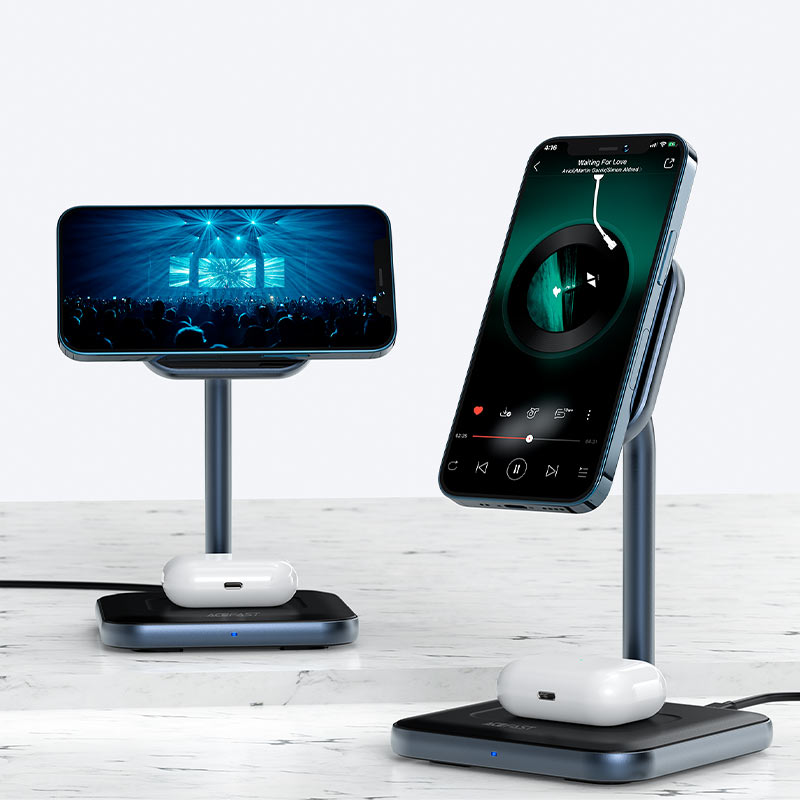 acefast e1 desktop 2in1 wireless charging stand vertically horizontally