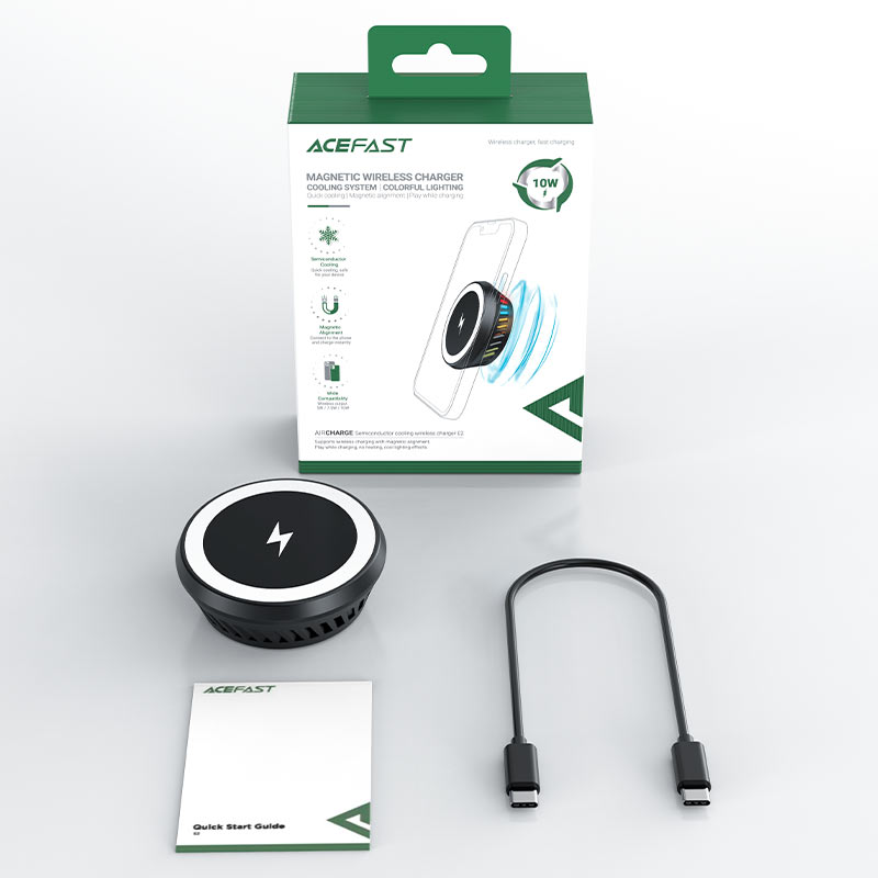 acefast e2 semiconductor cooling wireless charger package contents
