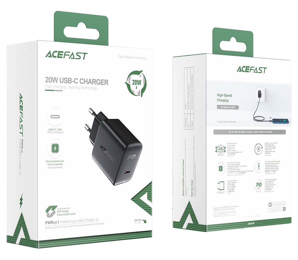 acefast a1 pd20w wall charger packaging 1140