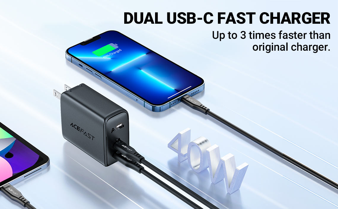 acefast a11 wall charger dual usbc