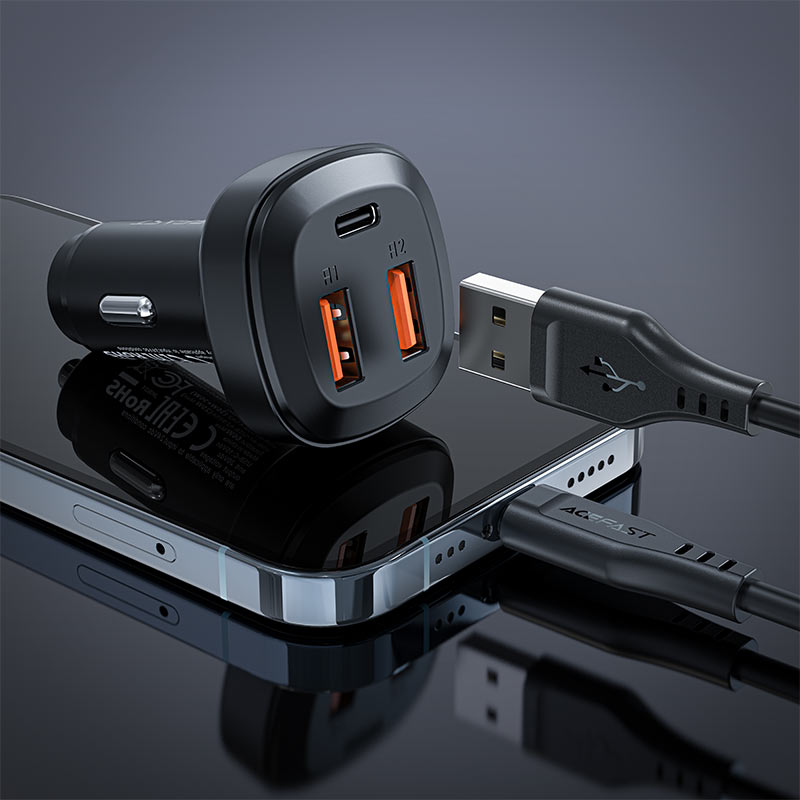 acefast b9 66w three port car charger overview