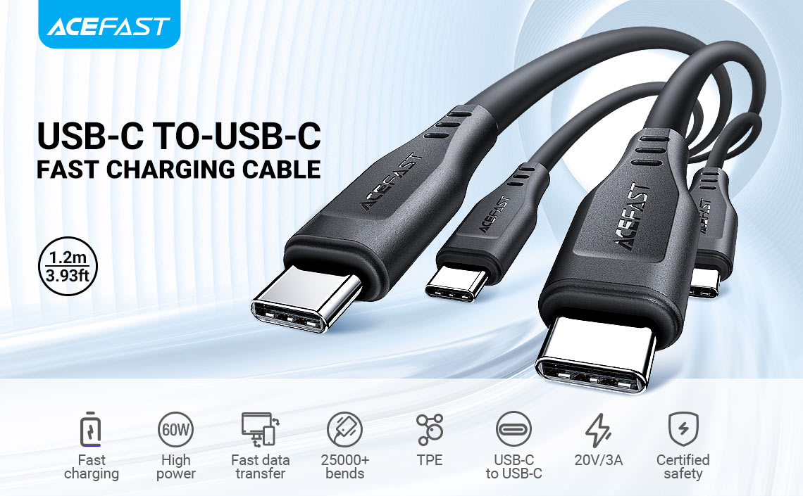 acefast c3 03 usbc to usbc charging data cable key points