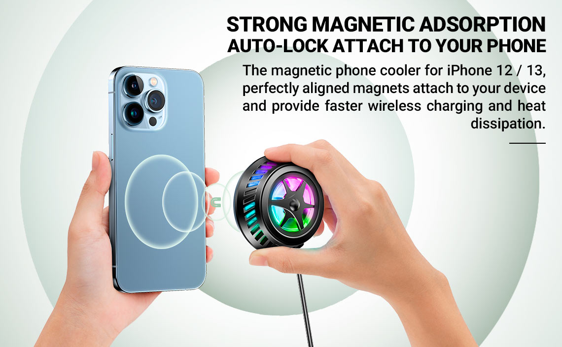 acefast e2 cooling wireless charger magnetic adsorption