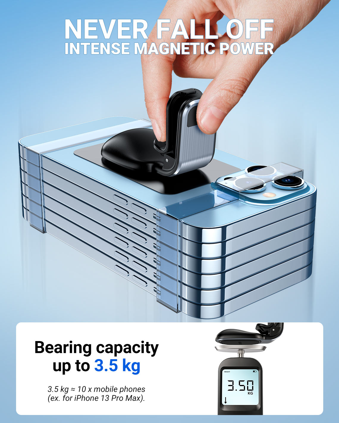 acefast d16 magnetic incar holder magnetic power