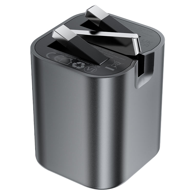 acefast a122 pd65w gan 2xusbc usba charger uk folding plug