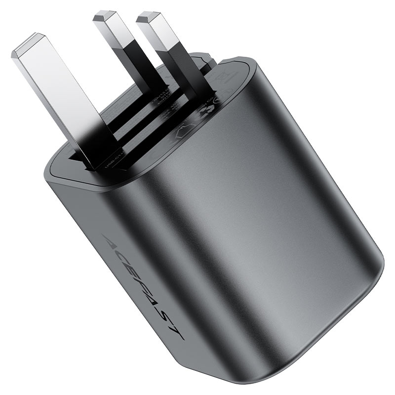 acefast a122 pd65w gan 2xusbc usba charger uk plug