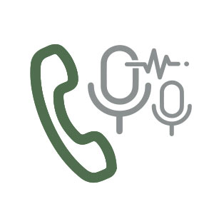 call noise cancellation icon round