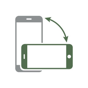 horizontally vertically round icon