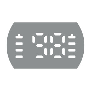 led display w2 icon round