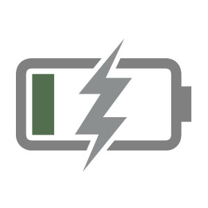 fast charge icon round