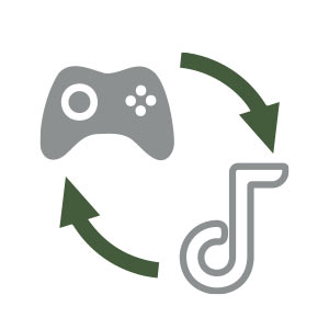 gaming mode round icon
